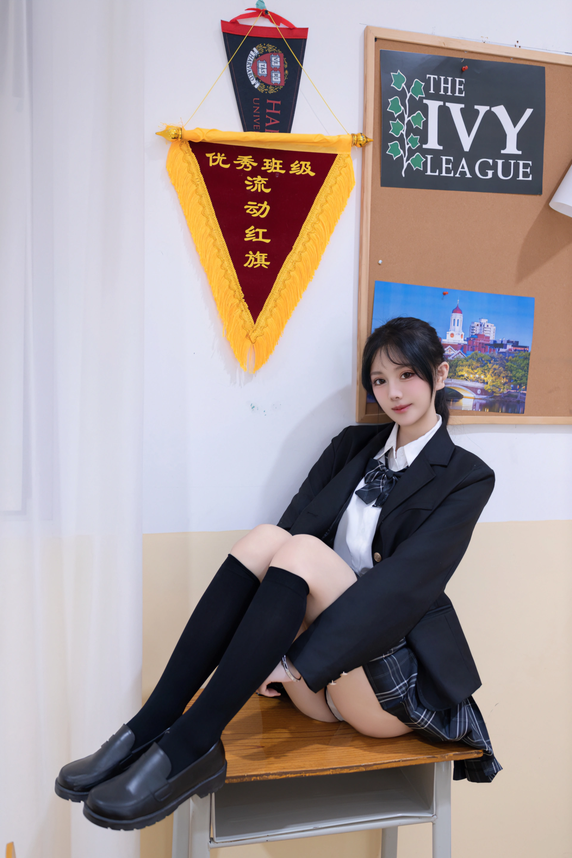 050.谢小蒽 – 内购无水印  NO.8058 教室调教 1